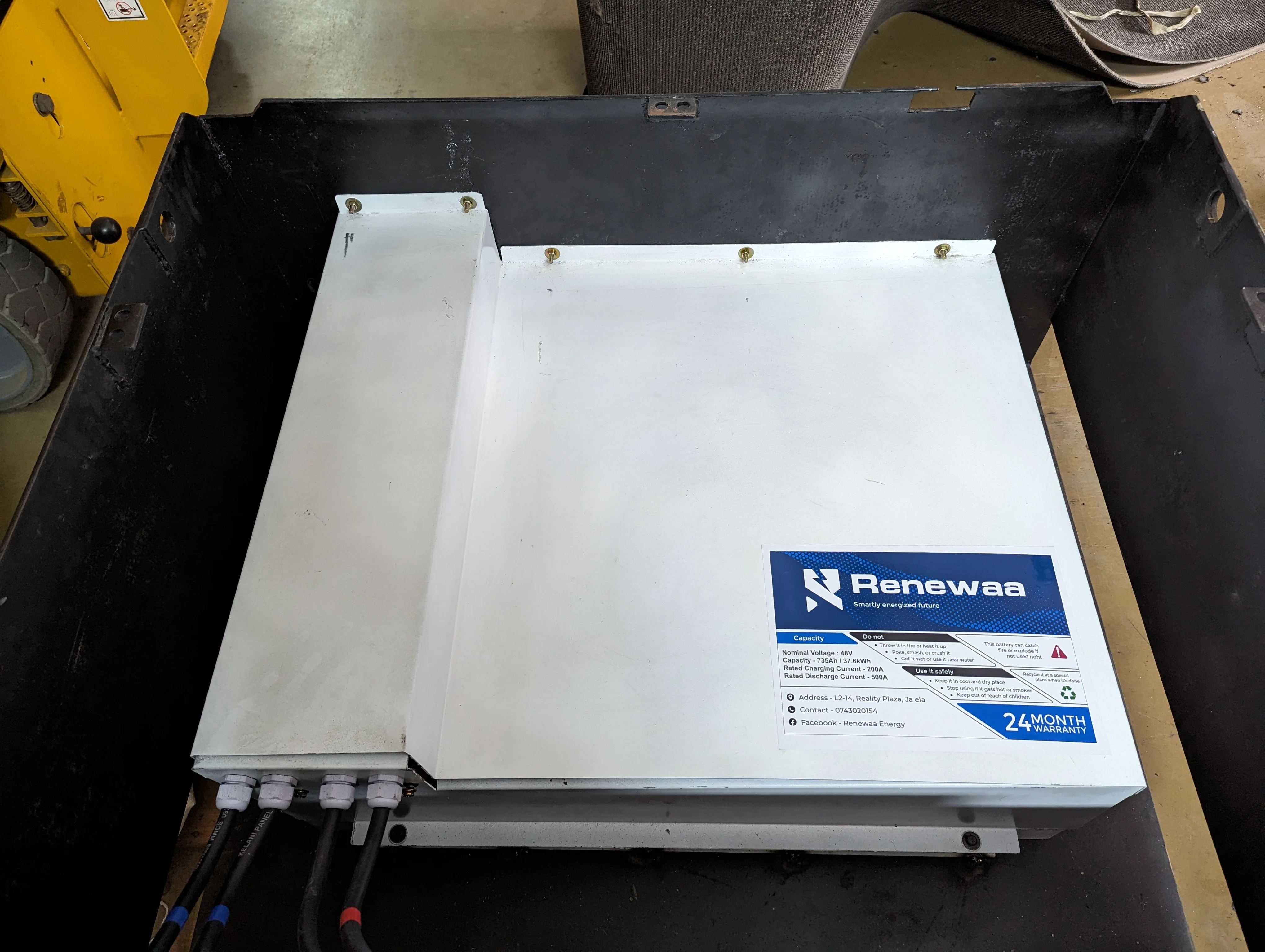 Industrial Forklift Battery Conversion - Solar Project in Ceylon Tobacco Company PLC